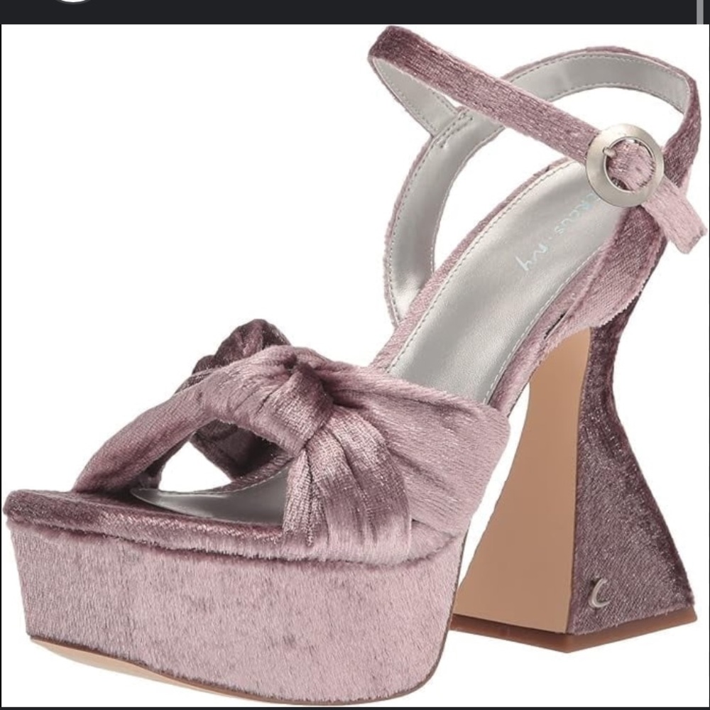 Free People X Sam Edelman Audrea Platform Heels mauve logo bow $140
8.5 party